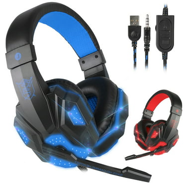 shanxihuangfu Headphones Headset Listening to The e-Sports Game Dedicated Headset Tape measy Noise Cleaning Microphone Desktop Notebook Mobile Phone Universal 7.1 Channel Heavy bass 